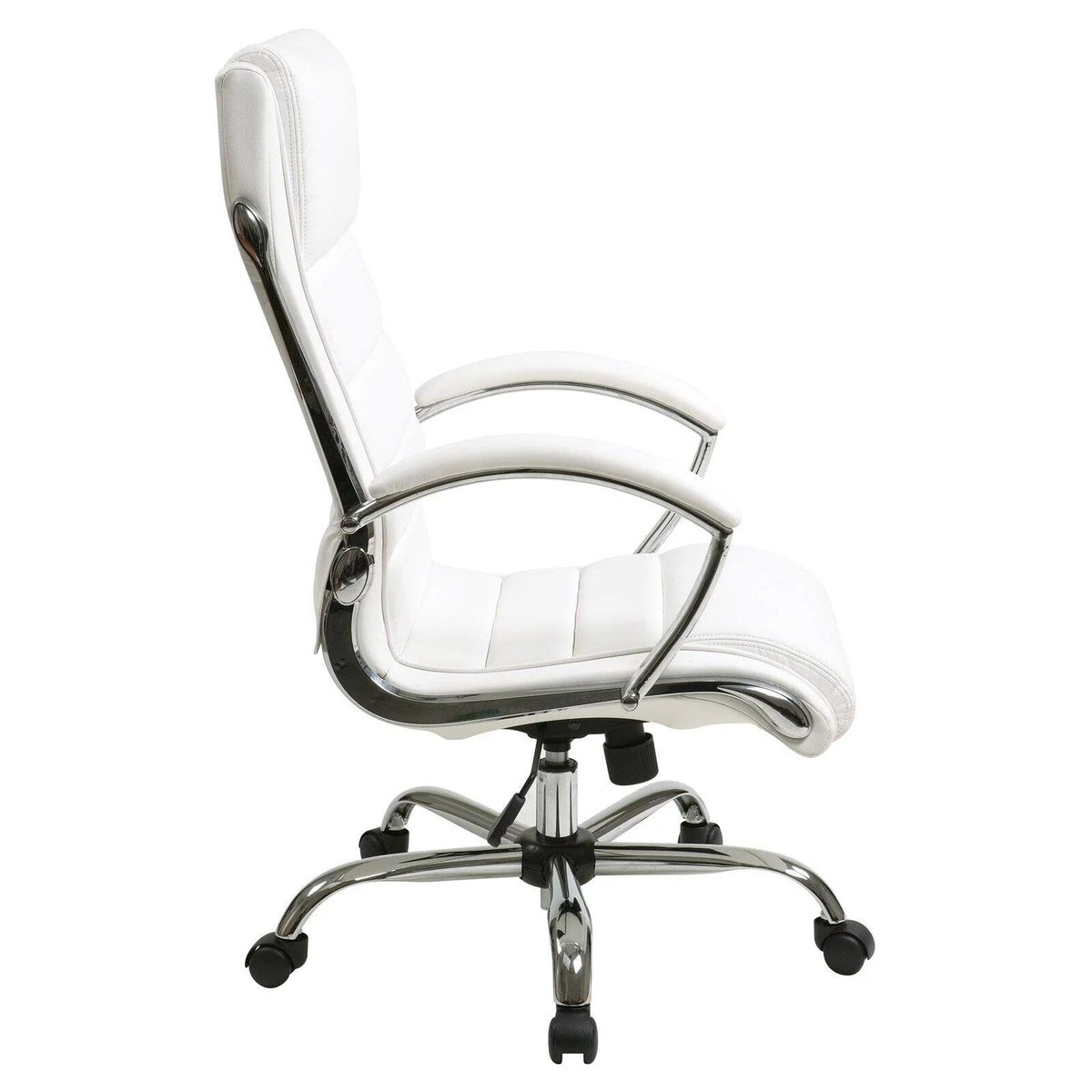Cream Faux Leather Executive Chair W963