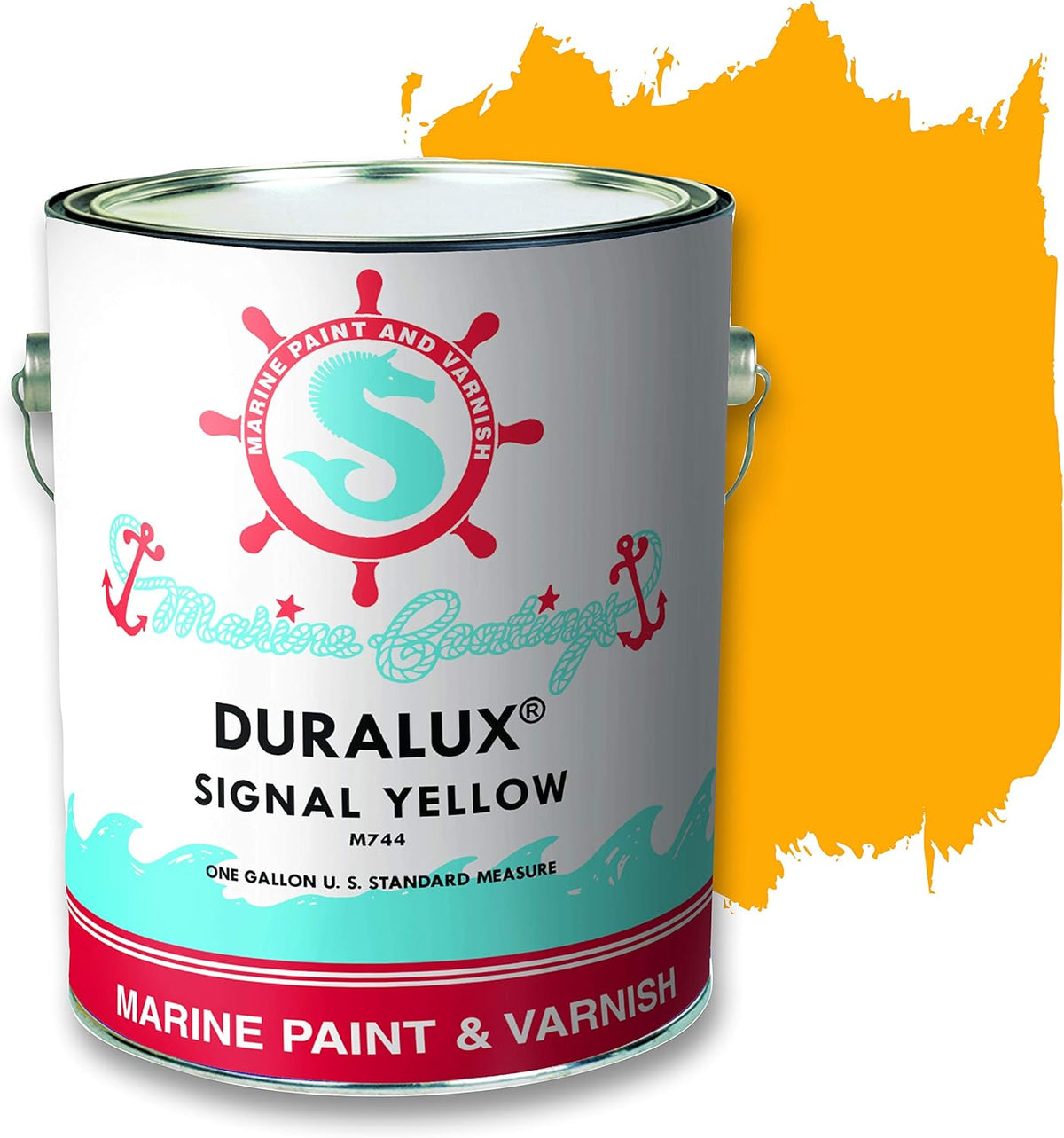 Marine Paint, Signal Red, 1 Gallon Pack of 2 Q155332