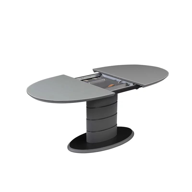 Matte Gray & Black Wood 5-PC Dining Set L17141