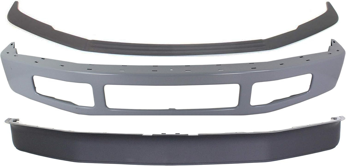 Front Bumper Set of 3 Paintable With Molding Holes C269