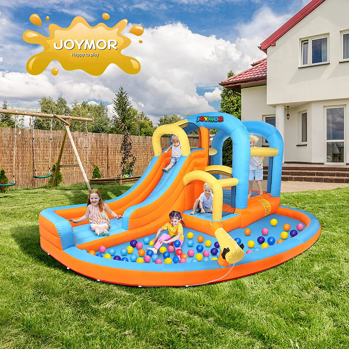5-in-1 Inflatable Water Slide Park U46678
