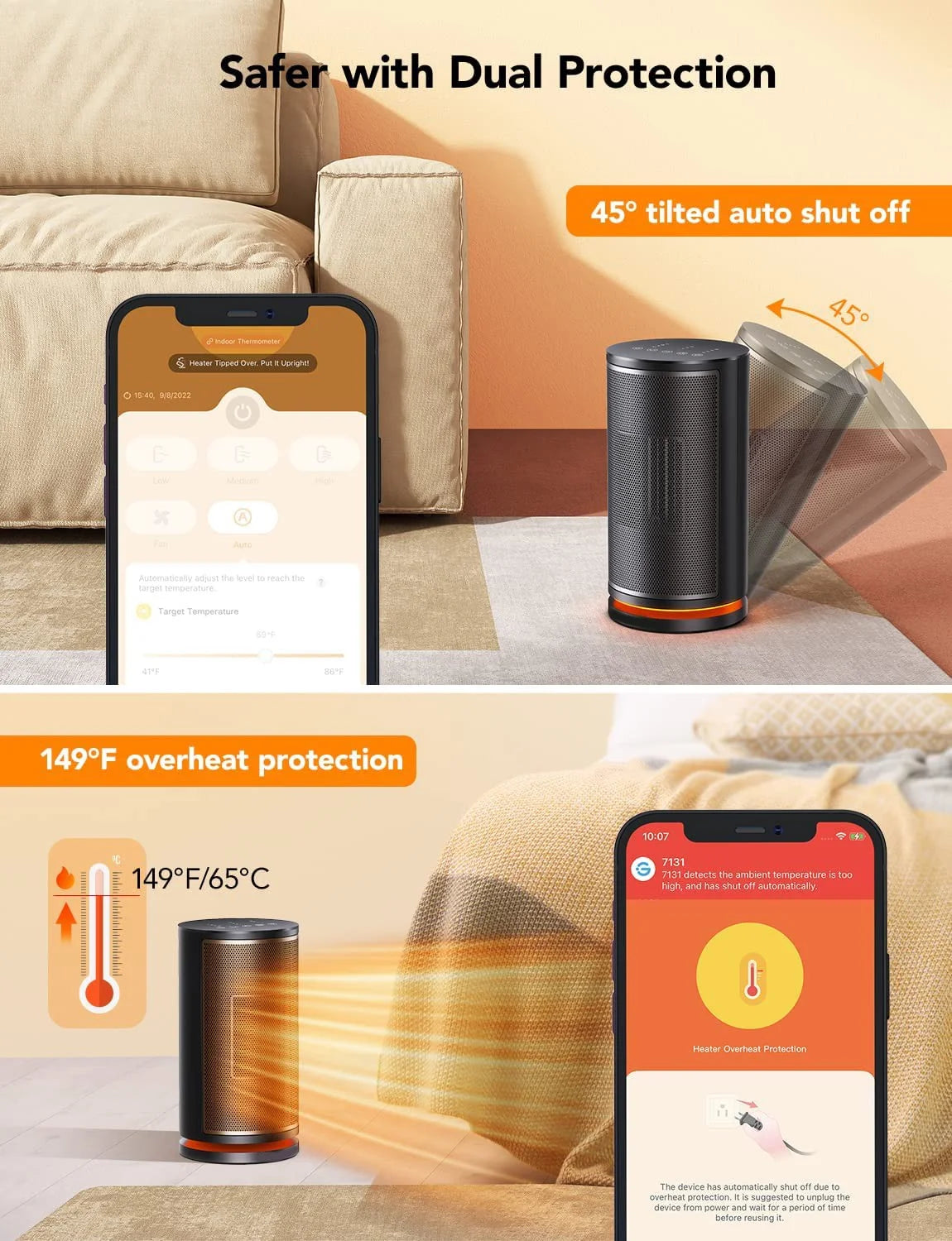 1500W WiFi Space Heater with Thermostat X183418