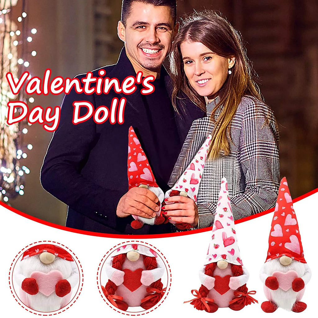 Valentine's Day Gnomes Plush Decorations E358518