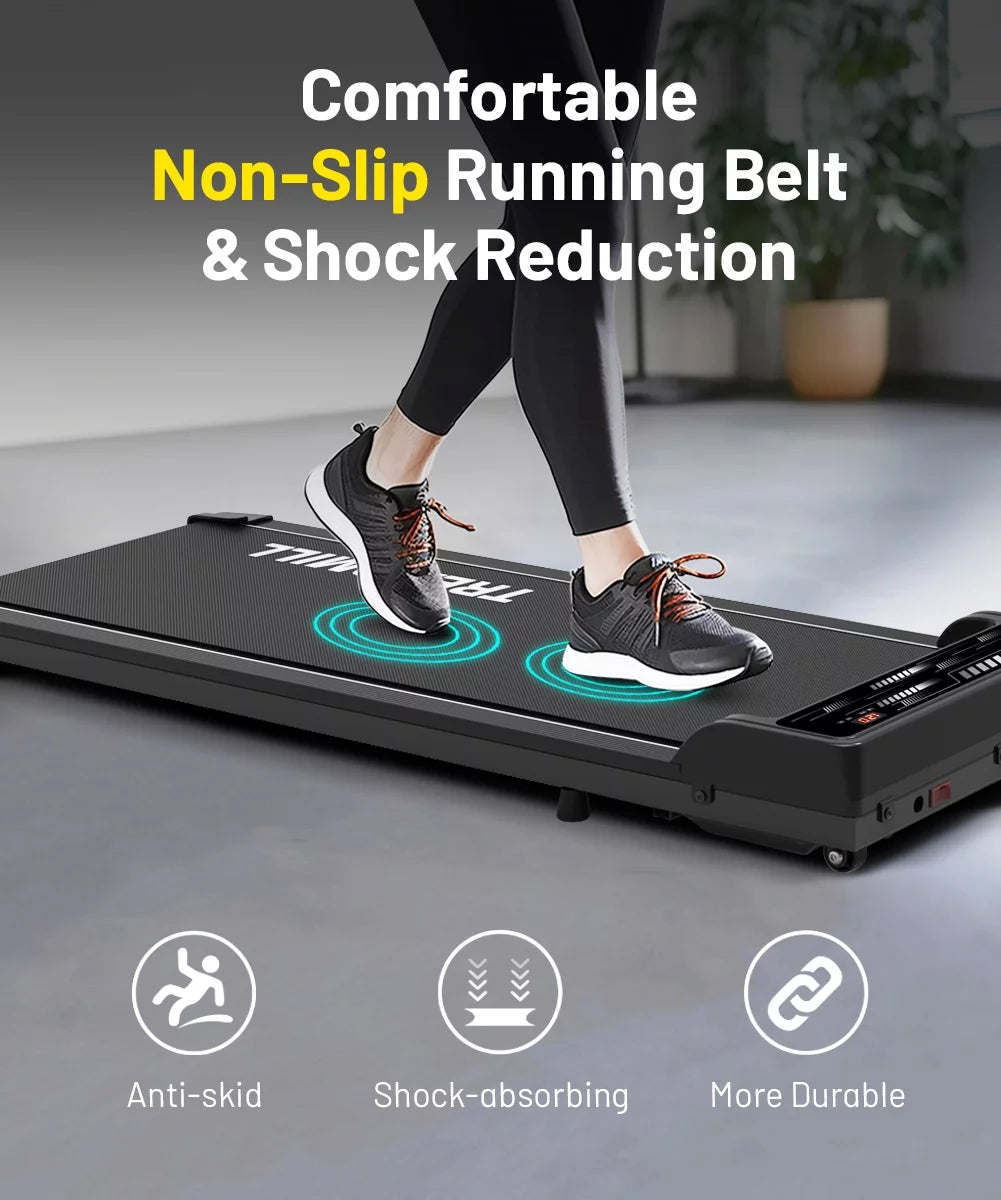 Black Portable Walking Pad Treadmill T249706