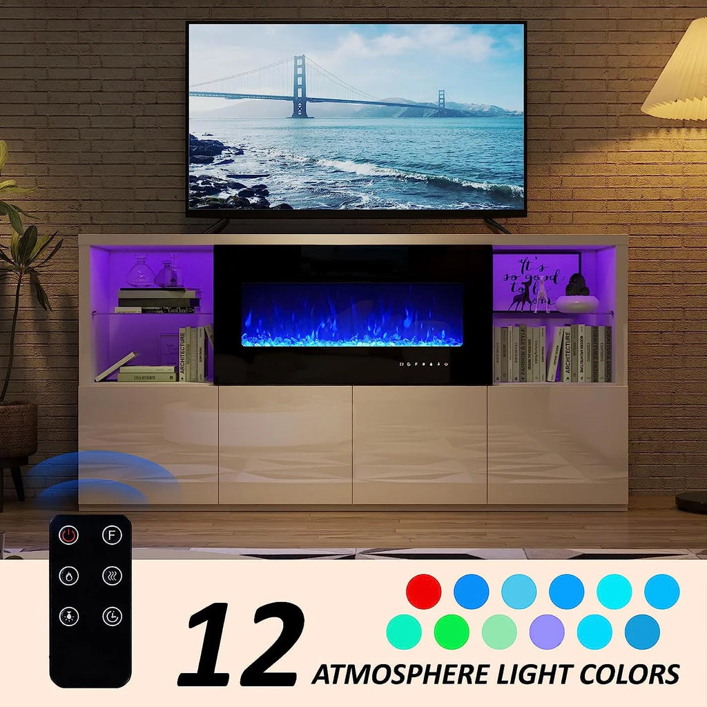 68" Fireplace TV Stand with 40" Electric Fireplace Y282261