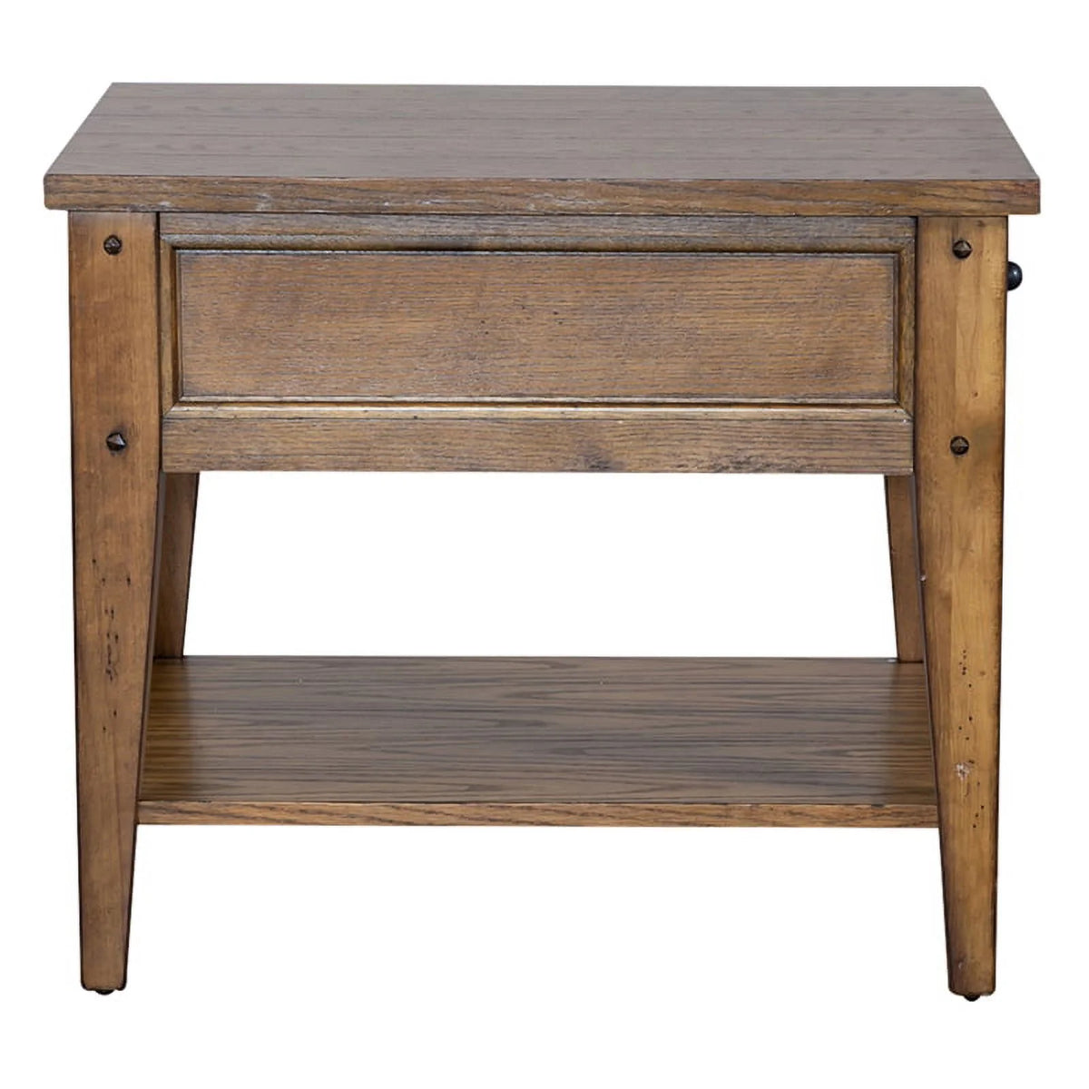 Oak Square End Table Set O8304