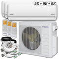 27,000 BTU 3 Zone Ductless Air Conditioner and Heat Pump T28876