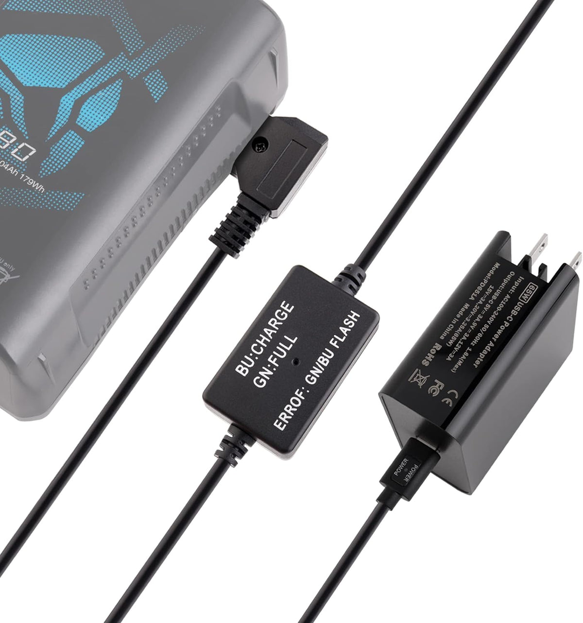 D-Tap Battery Quick Charge Power Adapter Kit for V-Mount Batteries Z214566