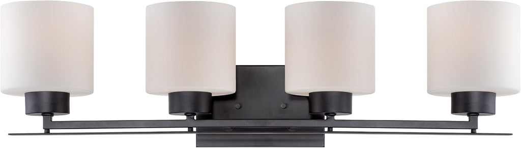 Aged Bronze Three Light Flush Fixture T8634