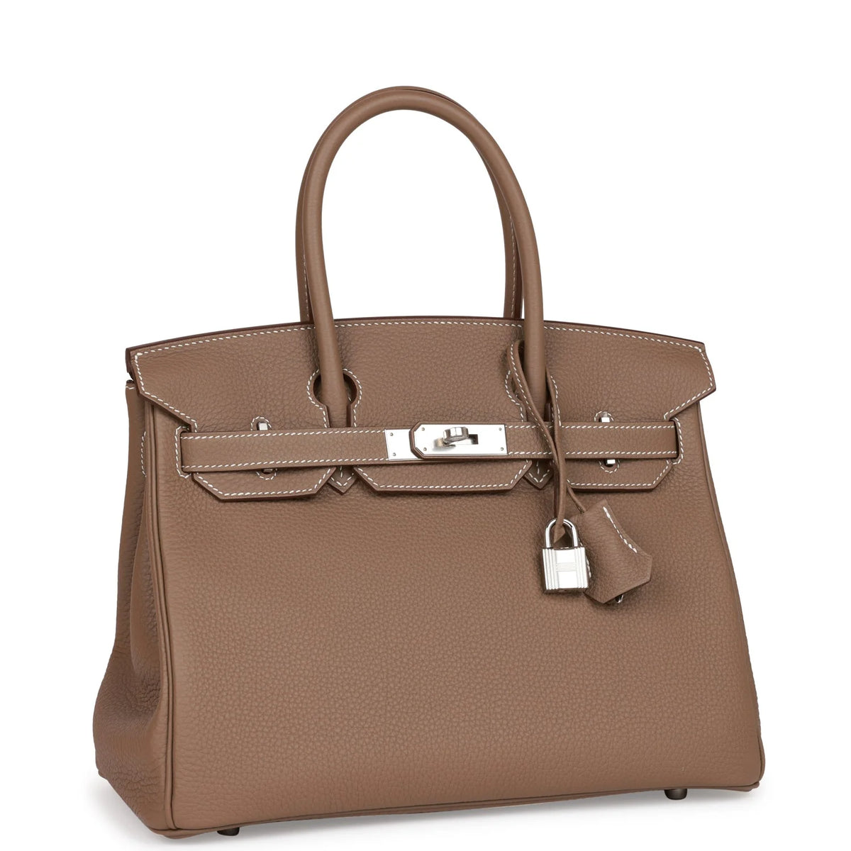 Etoupe Togo Palladium Hardware Handbag D96256