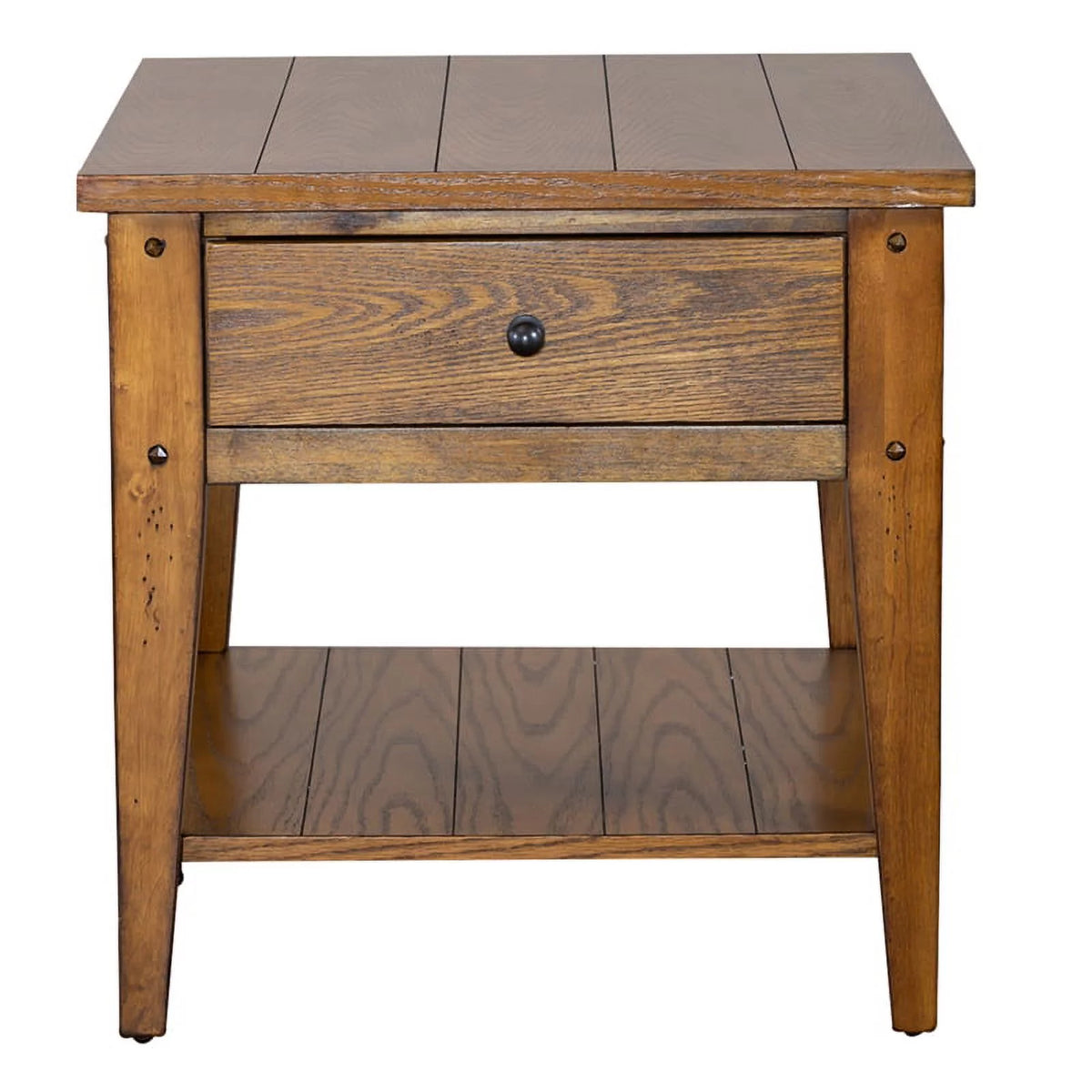 Oak Square End Table Set O8304