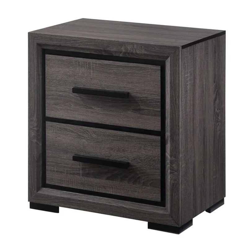 Gray Wood 3-Piece Bedroom Set Cal King P561109