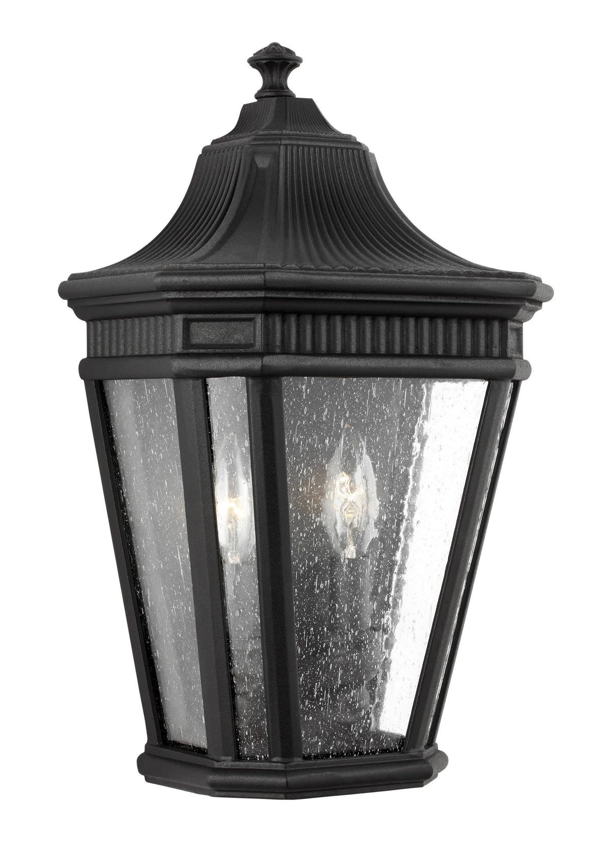 Black 2-Light Outdoor Wall Lantern M876