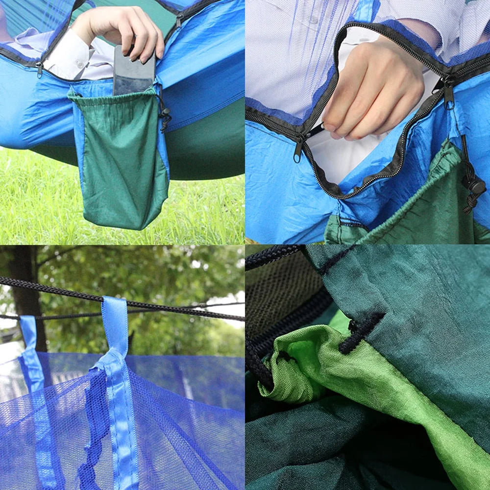 Lightweight Nylon Hammock with Mosquito Net E257