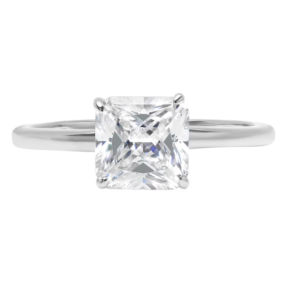 18K White Gold Solitaire Engagement Ring L76750