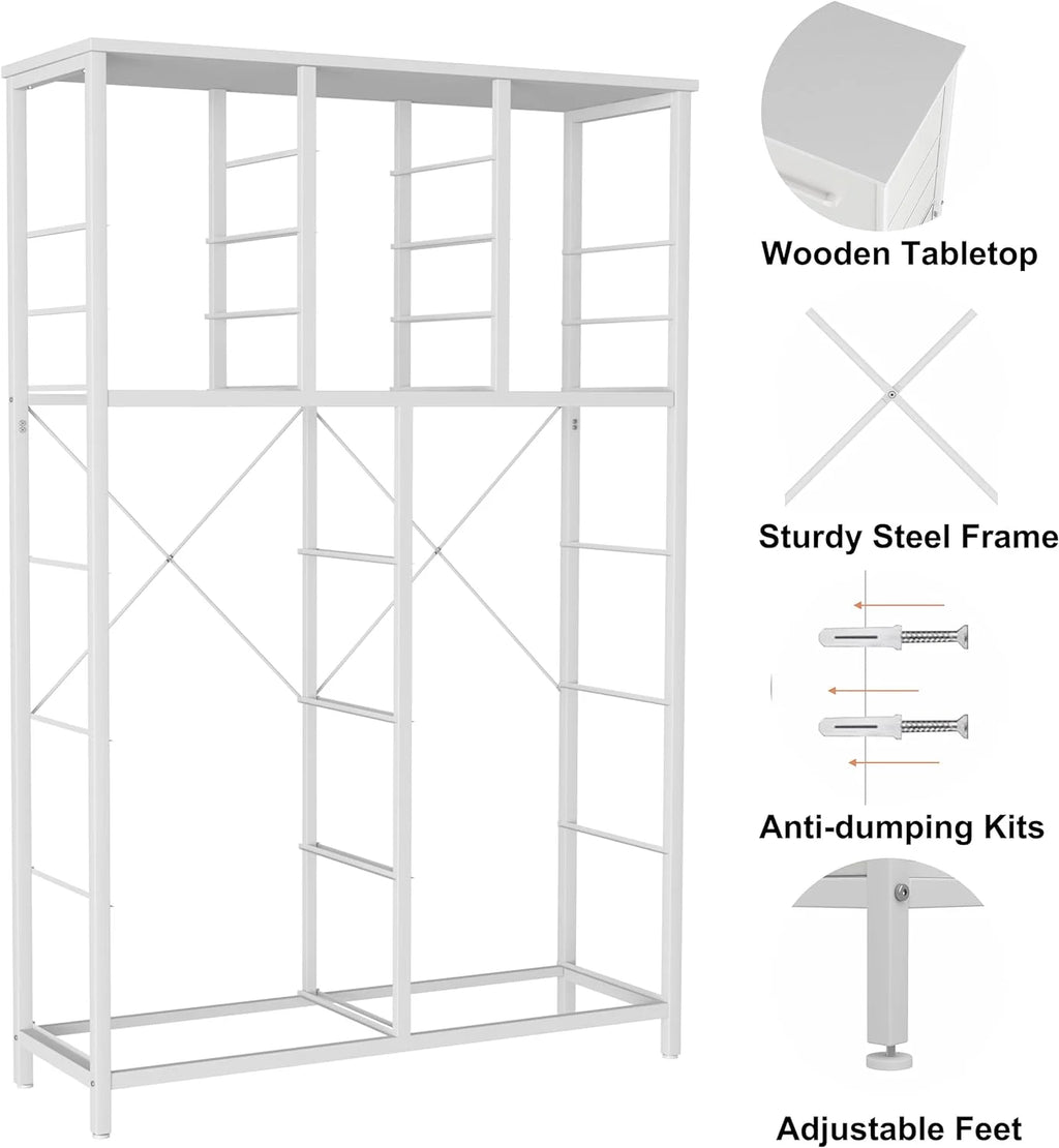 White 18 Drawer Fabric Dresser Z5035