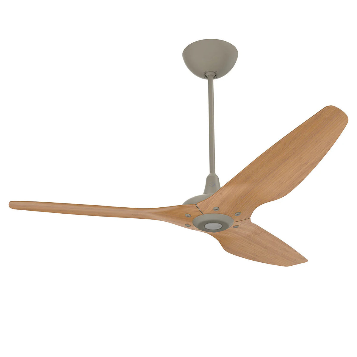 60 Ceiling Fan with Cocoa Bamboo Blades and Satin Nickel Finish D550
