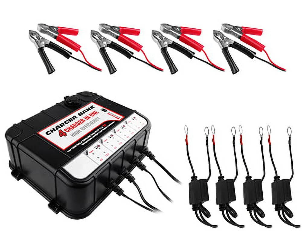 4-Bay Charger Maintainer with USB M4005