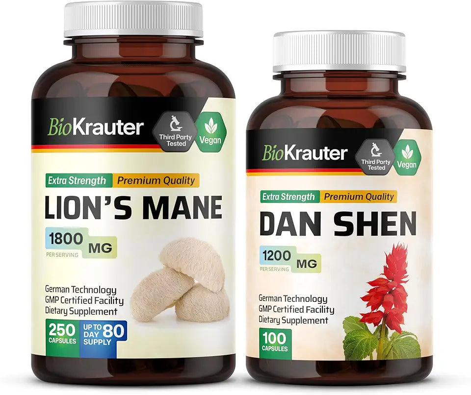 Lion's Mane 250 Capsules & Dan Shen 100 Capsules P271