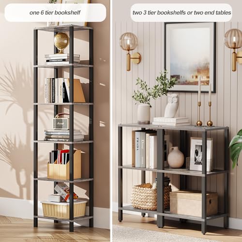 6-Tier Narrow Stackable Bookshelf A417