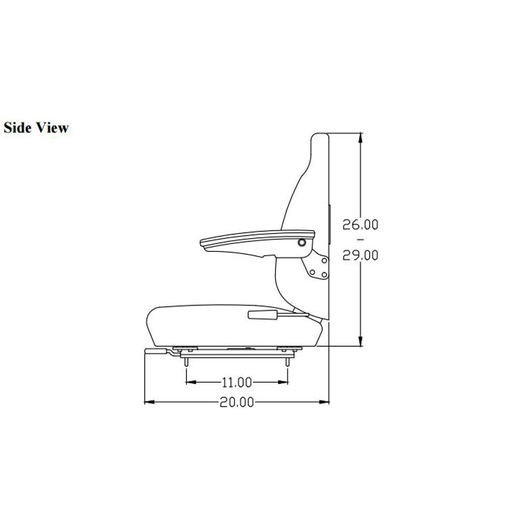 Seat Assembly for Loader Backhoe B9634