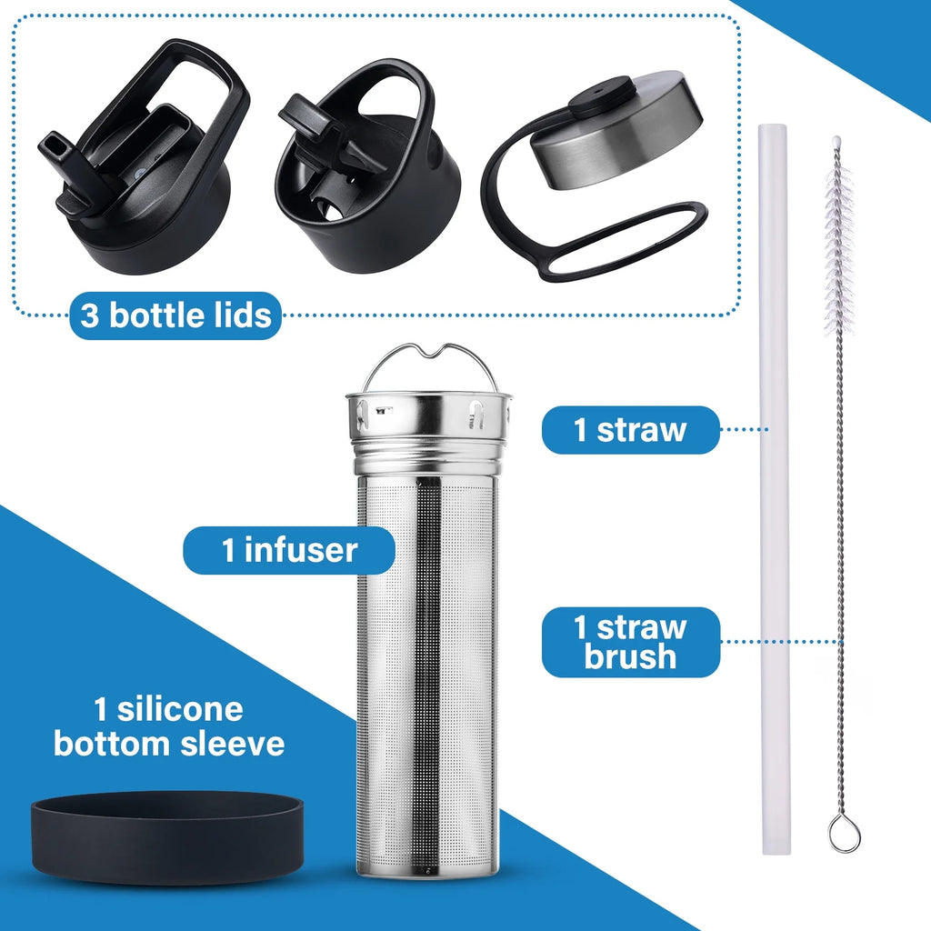 32 oz Stainless Steel Vacuum Insulated Water Bottle H10979