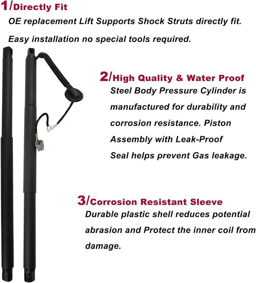 Pair Liftgate Power Lift Support Replacement for Chevy Suburban Tahoe GMC Yukon XL Cadillac Escalade ESV 2015-2019 M323114