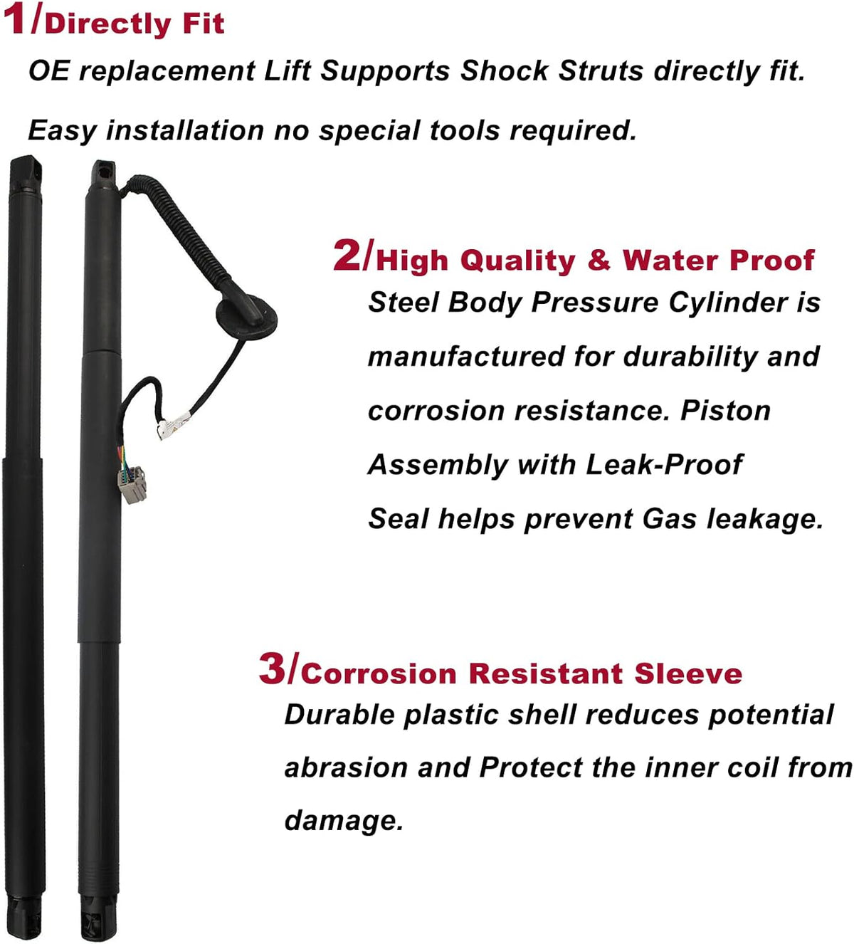 Pair Liftgate Power Lift Support Replacement for Chevy Suburban Tahoe GMC Yukon XL Cadillac Escalade ESV 2015-2019 M323114