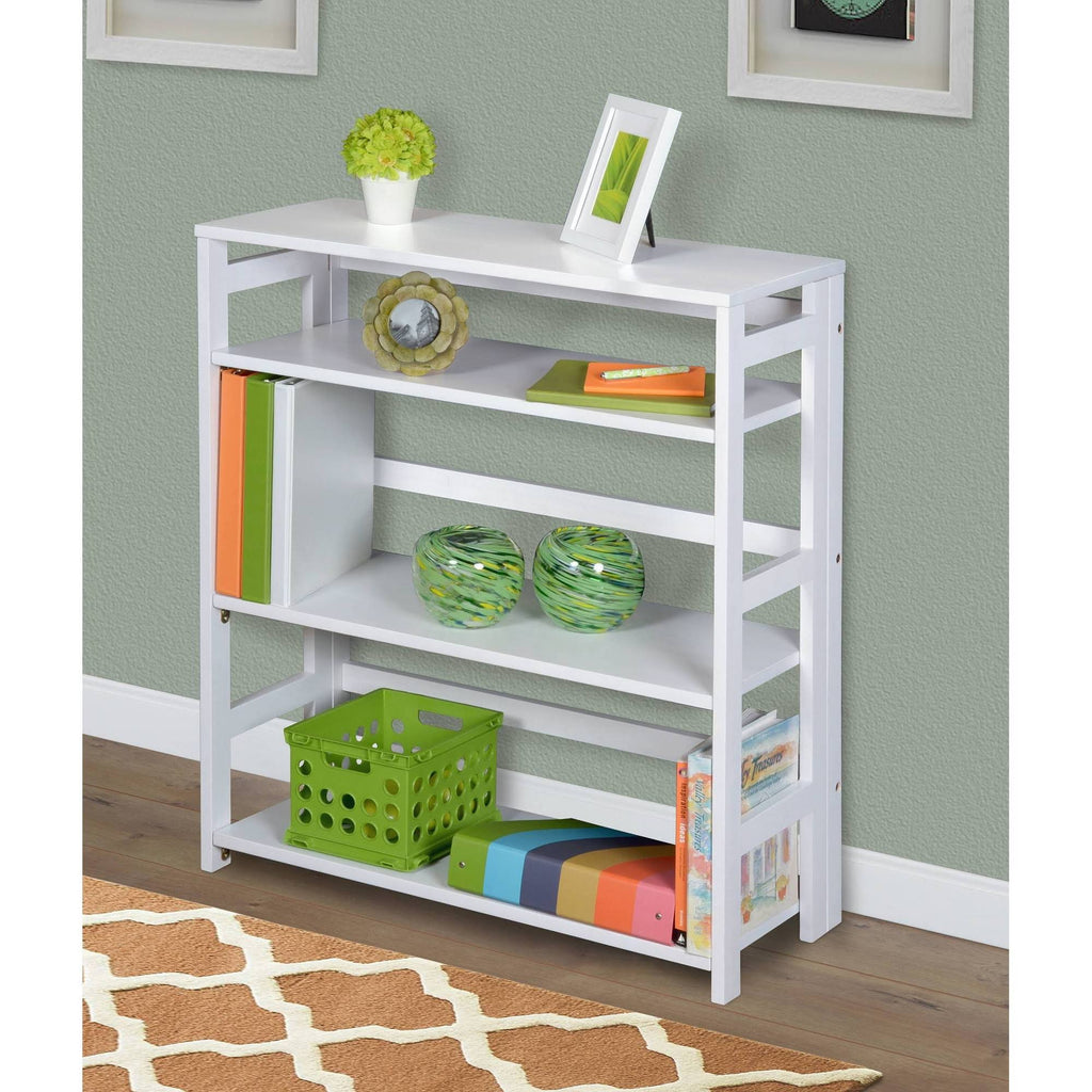 White Folding Bookcase X640221