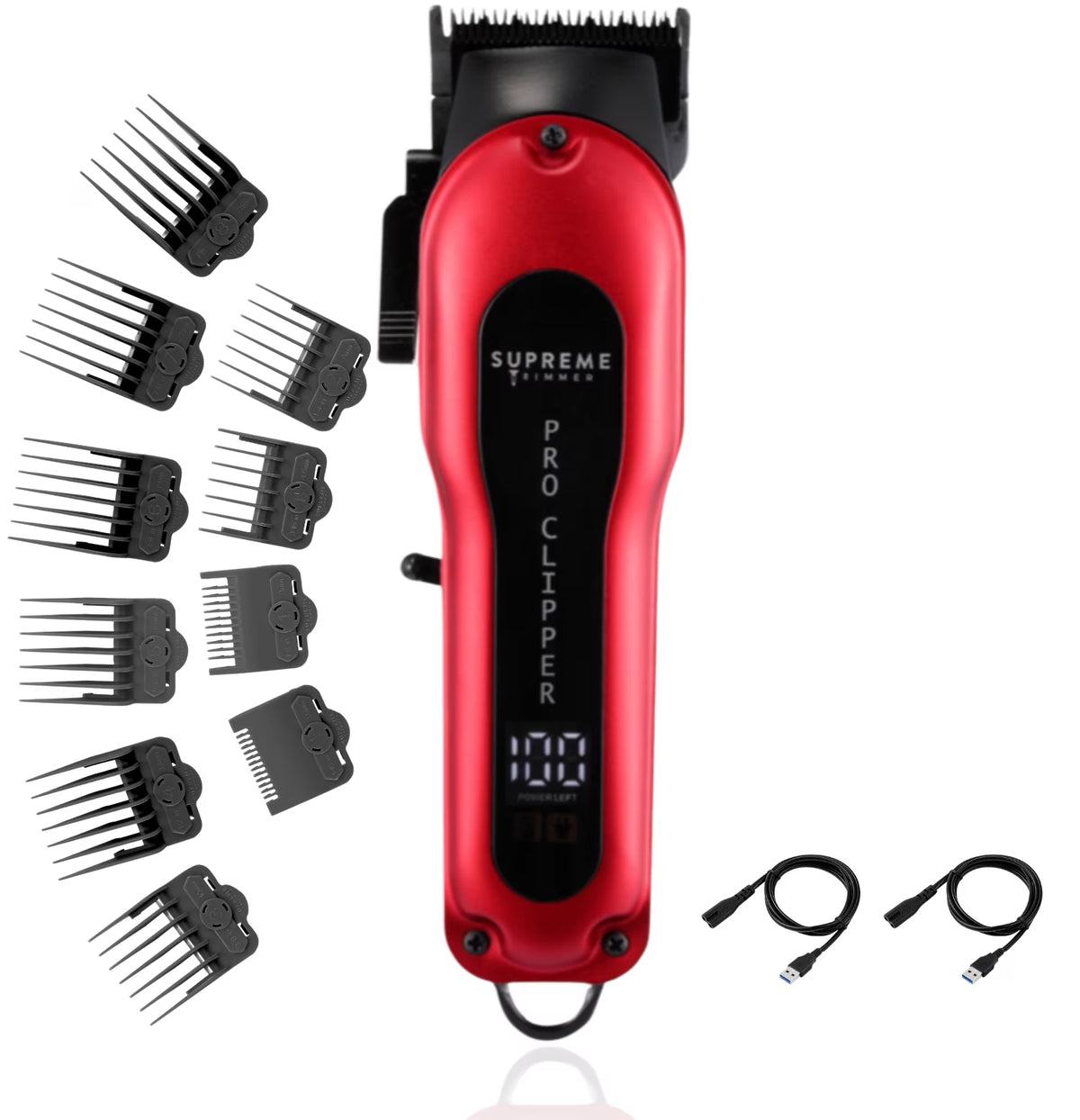 Red Cordless Professional Clipper Set E503046