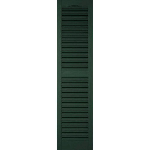 14 1/2 inchw x 53 inchh Vinyl Open Louver Shutters with Shutter-Loks Q6196