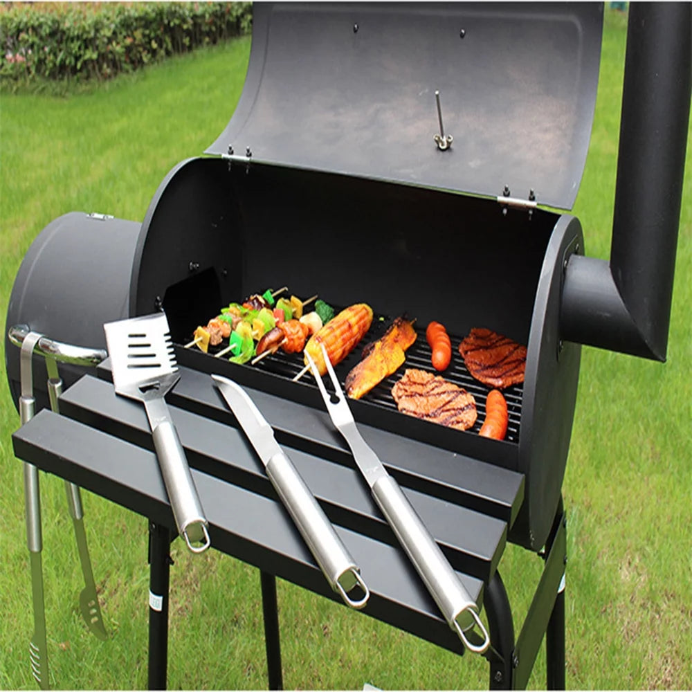 Charcoal Grill Offset Smoker with Cover V330553