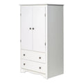 White Engineered Wood TV Armoire M10531