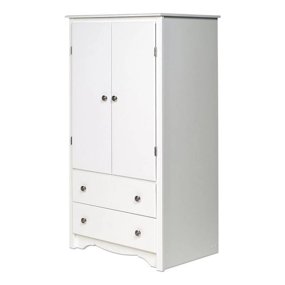 White Engineered Wood TV Armoire M10531