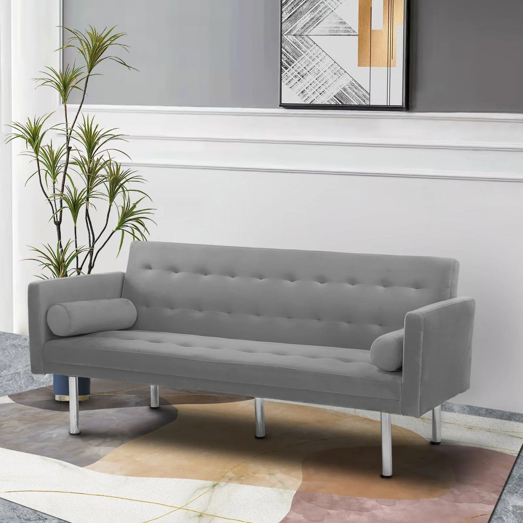 68.5" Velvet Convertible Sleeper Sofa T9478