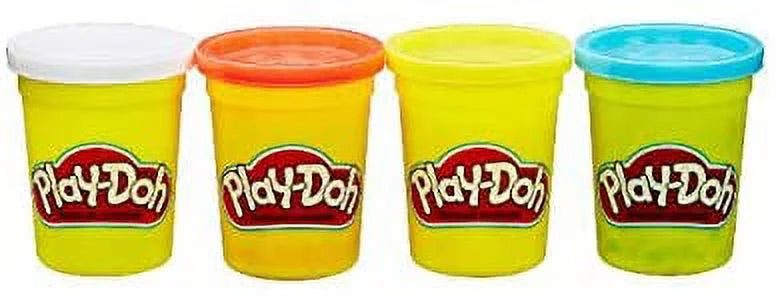 Play Doh Compound Bundle Classic Colors 4 Pack + Wild Colors 4 Pack B4677