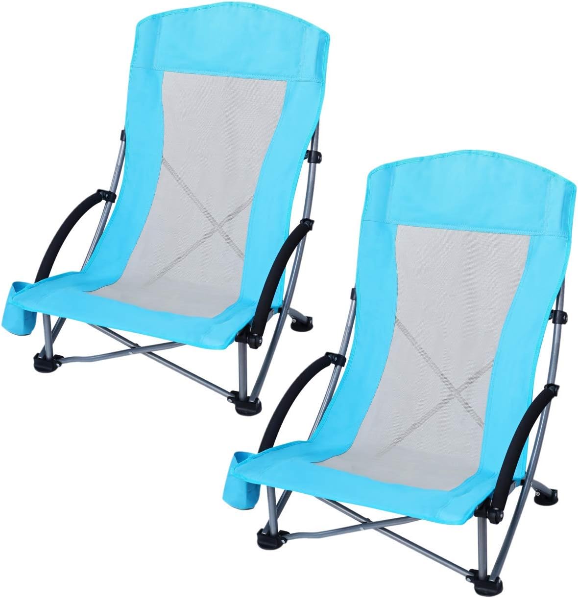 Lightweight Camping Chair with High Mesh Back and Carry Bag G8860
