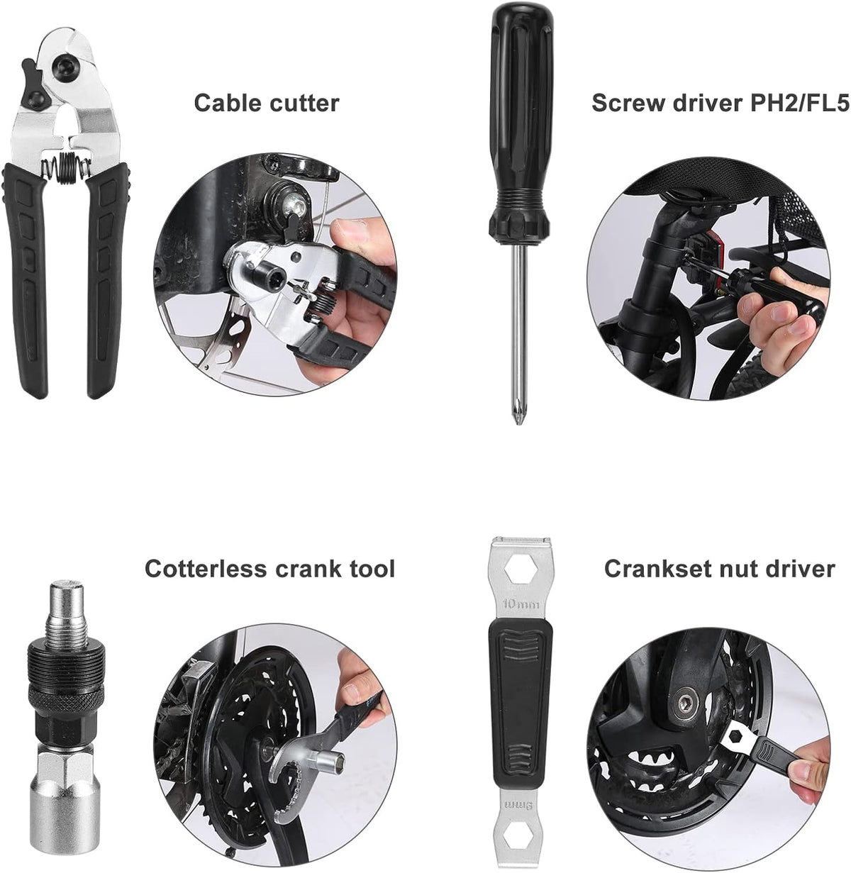 30 Piece Bike Repair Tool Kit with Storage Case G3059