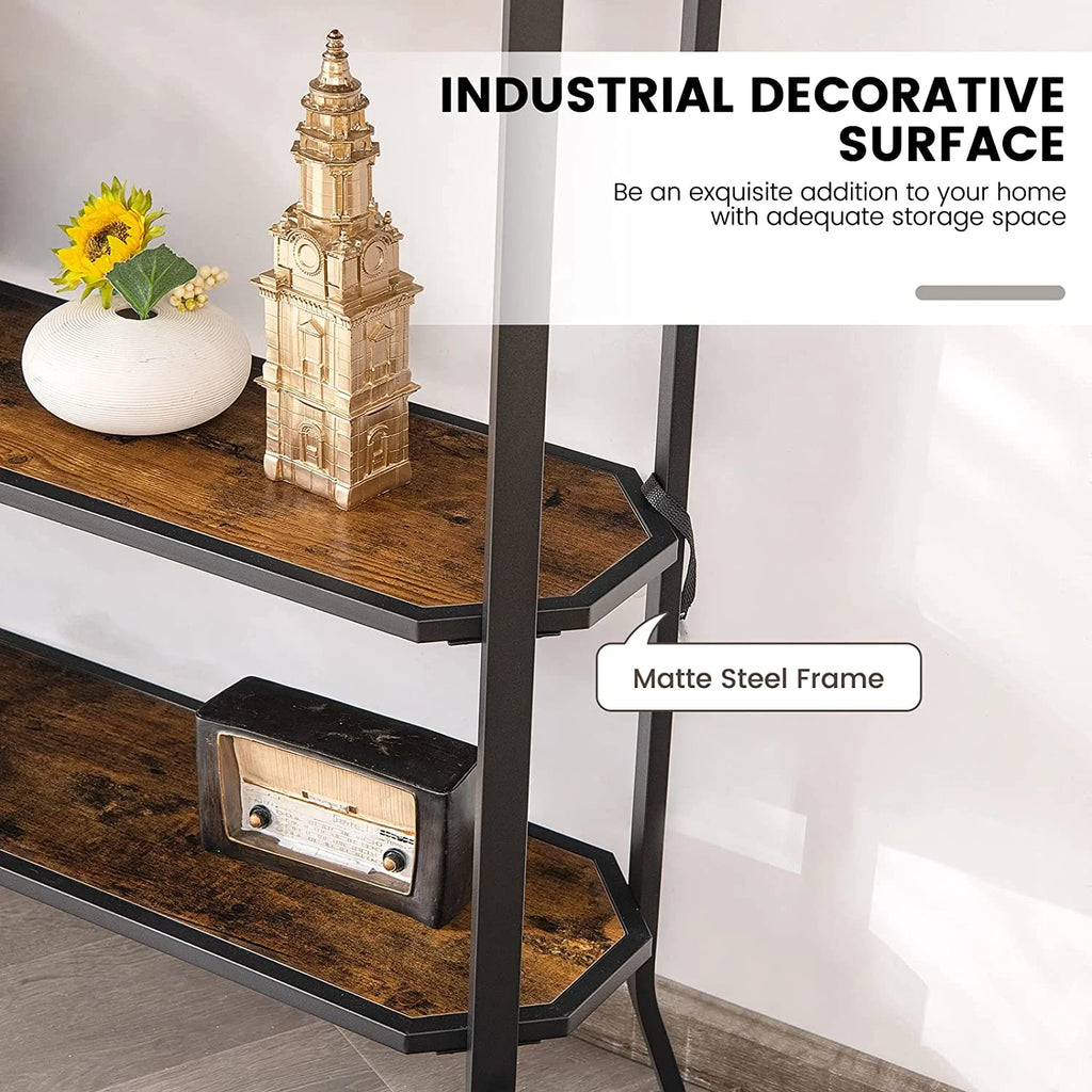 Industrial 3-Tier Narrow Console Table with Open Shelves Y6706