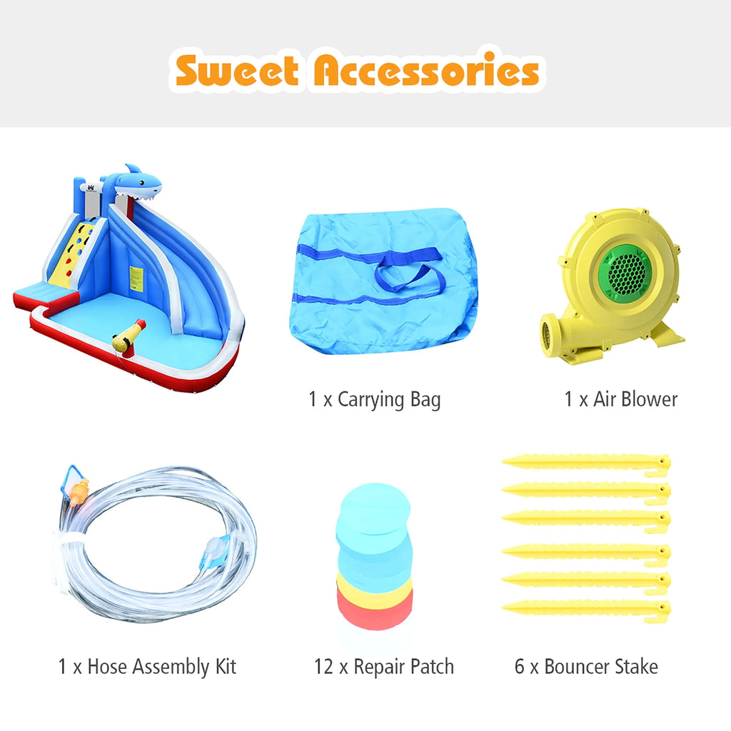 Inflatable Water Slide Bounce House Castle Splash Water Pool V90125