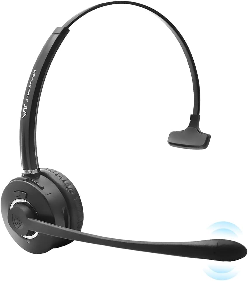 Wireless Bluetooth Headset with Noise-Cancelling Microphone R3813