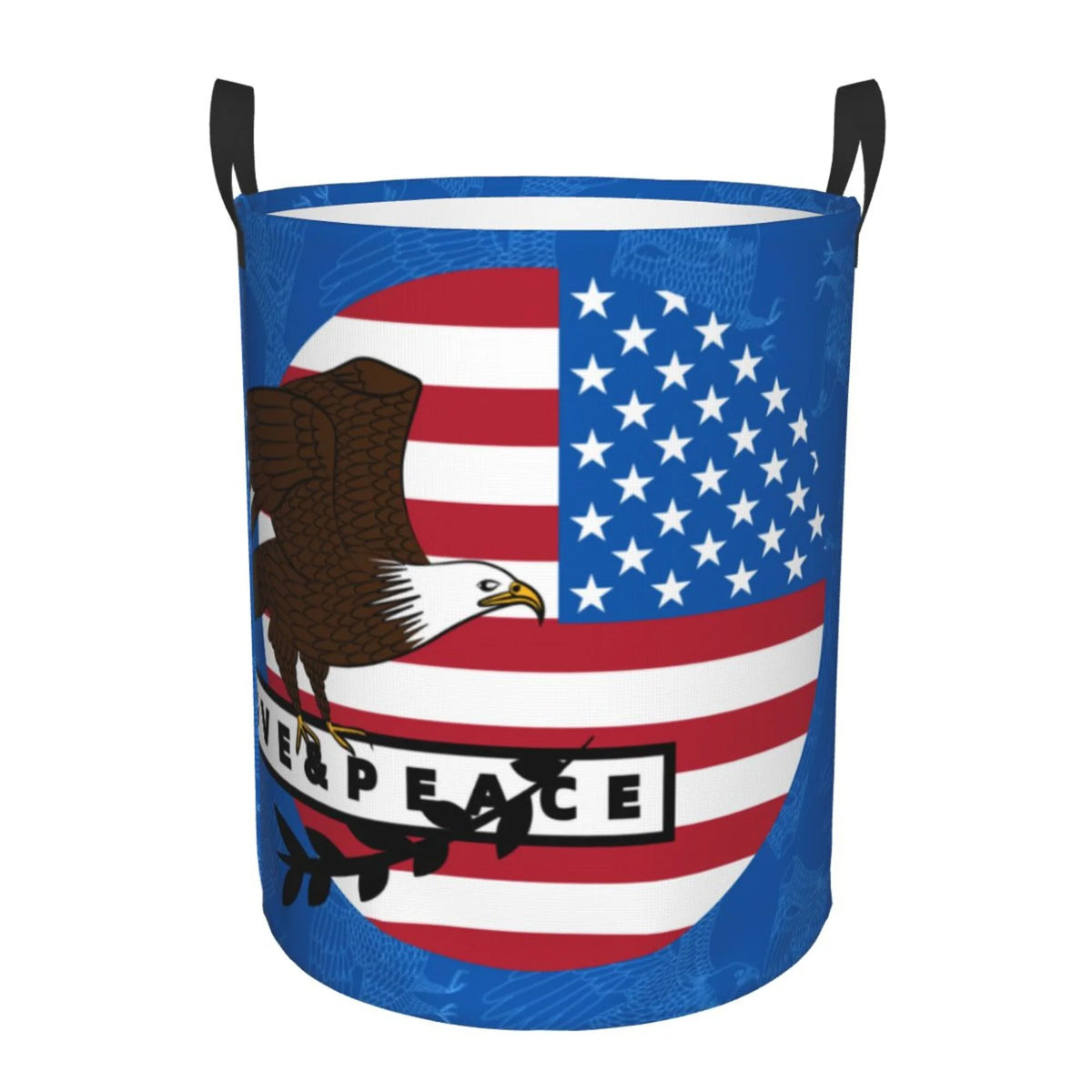 Blue Collapsible Laundry Basket D344