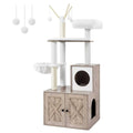 Cat Tree with Litter Box Enclosure X727