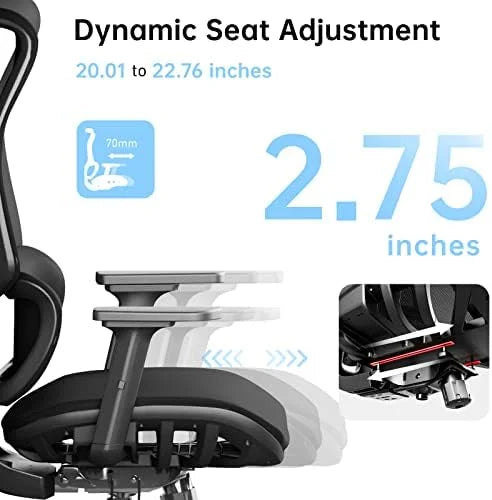 Big and Tall Ergonomic Office Chair 450 lbs with Lumbar Support C8032