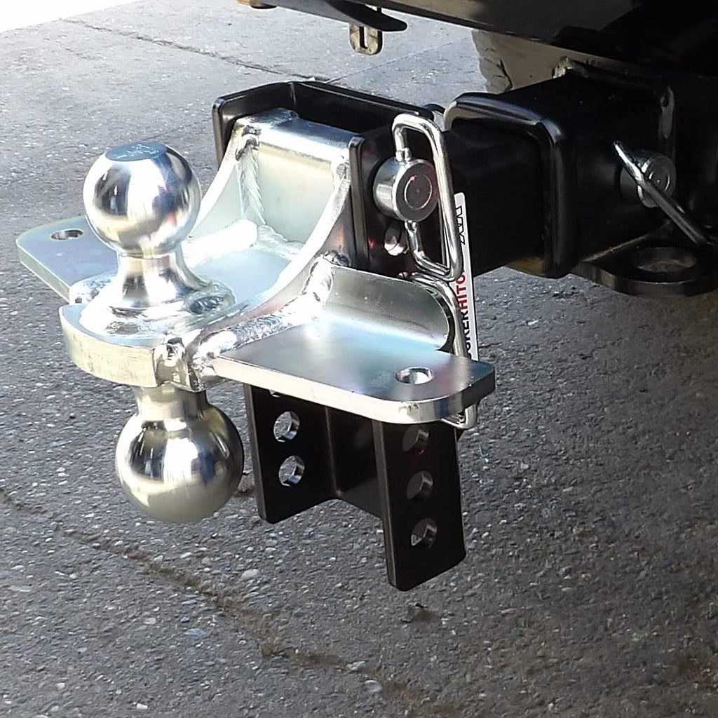 Combo Ball Mount with Sway Control Tabs, 12,000 lbs, Fits 2-1/2" Hitch H905