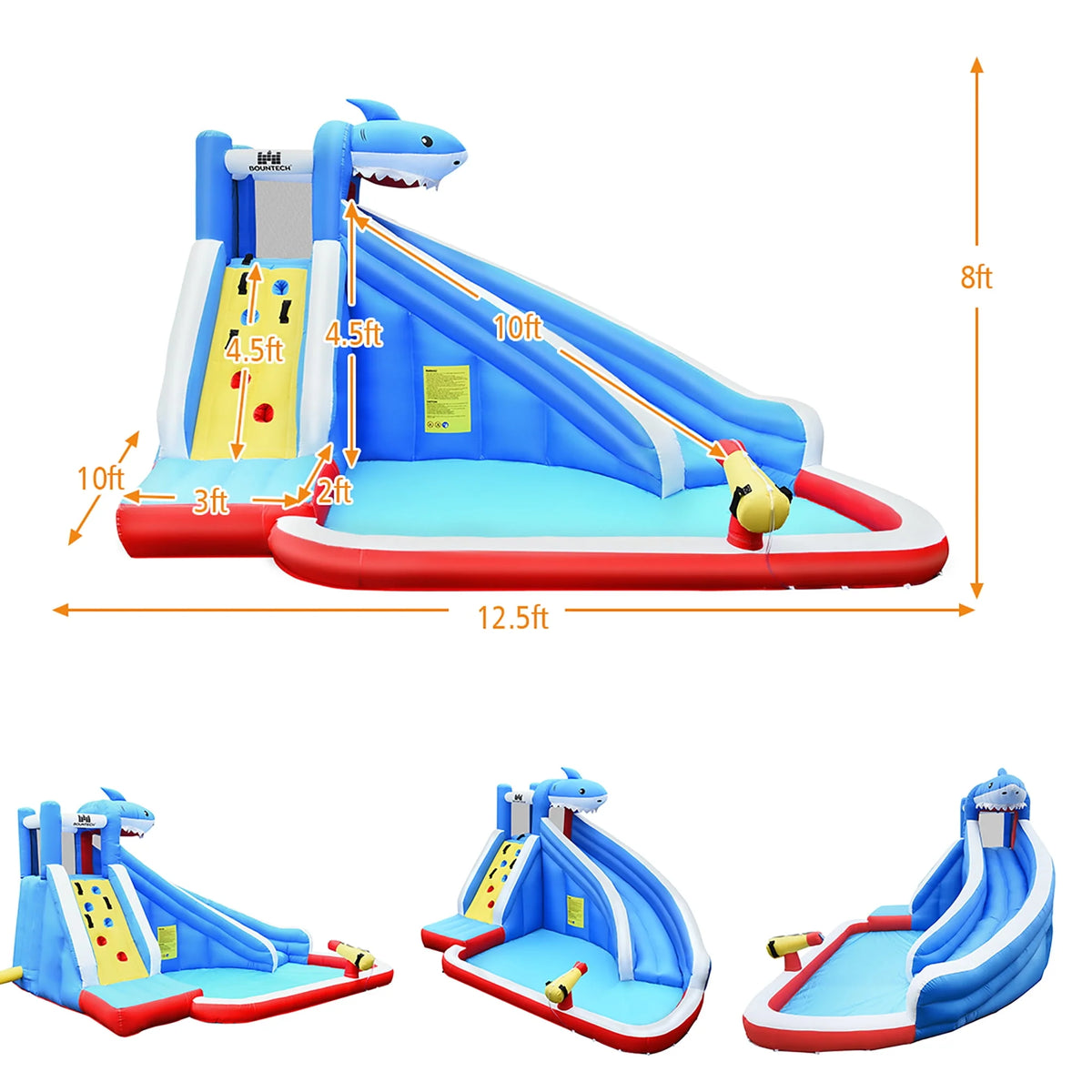 Inflatable Water Slide Bounce House Castle Splash Water Pool V90125