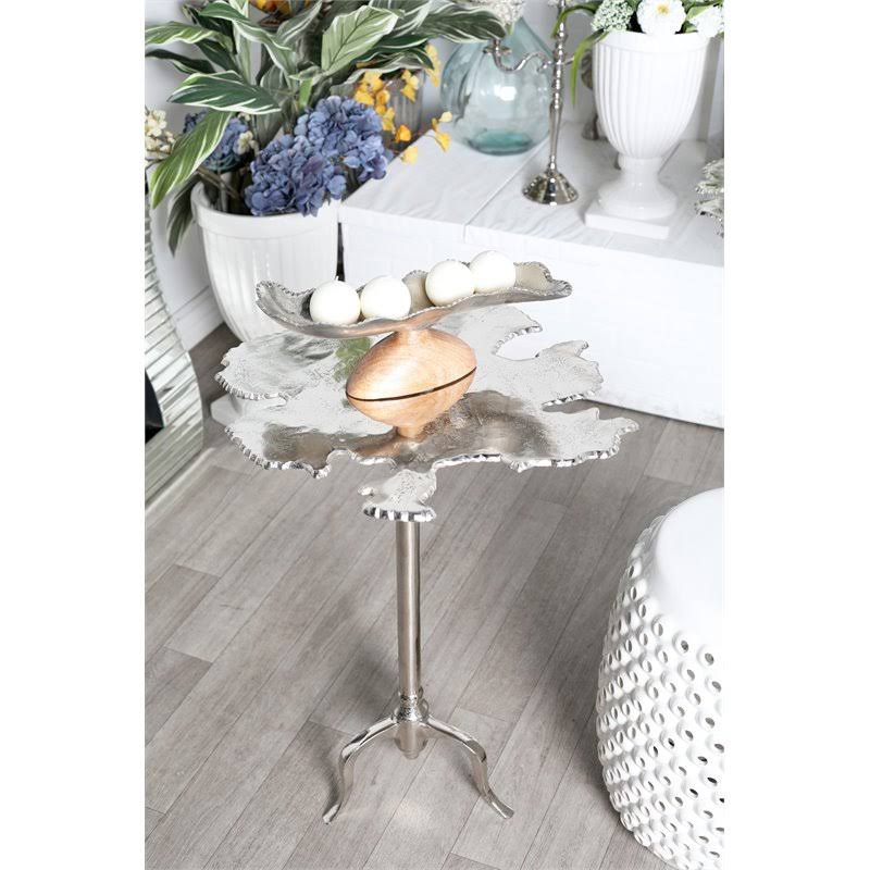 Silver Aluminum Accent Table K1147